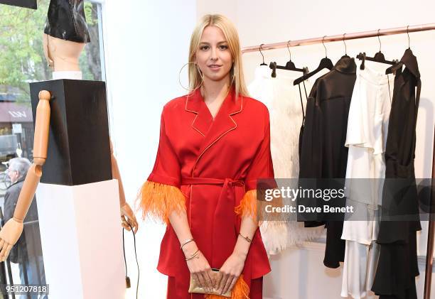 Isabel Getty attends the House Of Osman launch party supported by Peroni Ambra on April 25, 2018 in London, England.