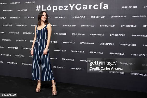 Actress Macarena Garcia presents the new Springfield campaign on April 25, 2018 in Madrid, Spain.