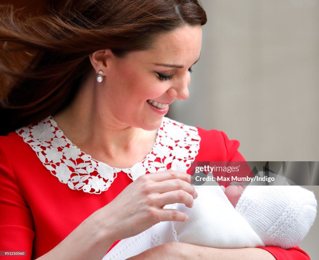 The Duke & Duchess Of Cambridge Depart The Lindo Wing With Their New Son