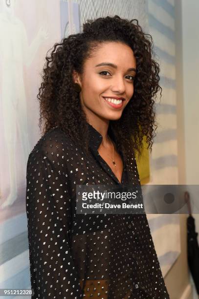 Maisie Richardson-Sellers attends the House Of Osman launch party supported by Peroni Ambra on April 25, 2018 in London, England.