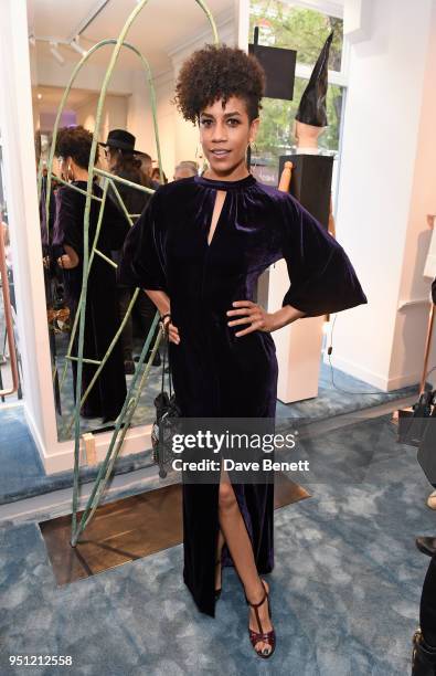 Dominique Tipper attends the House Of Osman launch party supported by Peroni Ambra on April 25, 2018 in London, England.