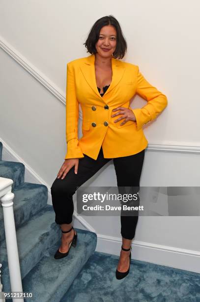 Naomi Shimada attends the House Of Osman launch party supported by Peroni Ambra on April 25, 2018 in London, England.