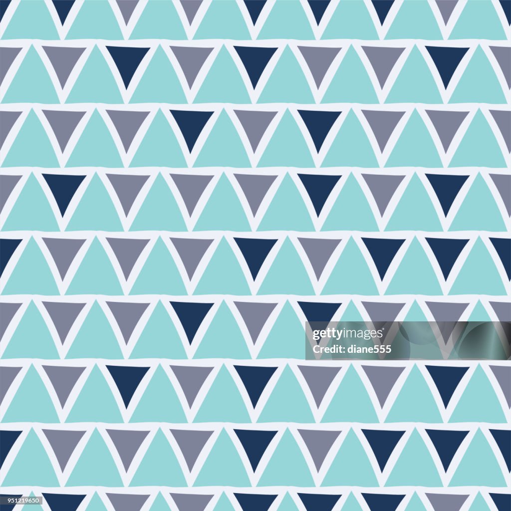 Triangle Block Pattern Triangle Linocut Block Print Seamless Pattern High-Res Vector Graphic ...