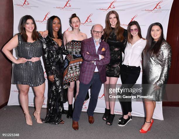Denise Bidot, Sasha Exeter, Jessica Lewis, Roger Gingerich, Robyn Lawley, Erica Krauter and Lesley Hampton attend the Straight/Curve Redefining Body...