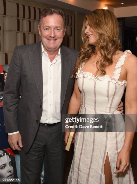 Piers Morgan and Celia Walden attend The Spectator's lifestyle magazine celebrates its sixth birthday at The Hari on April 25, 2018 in London,...