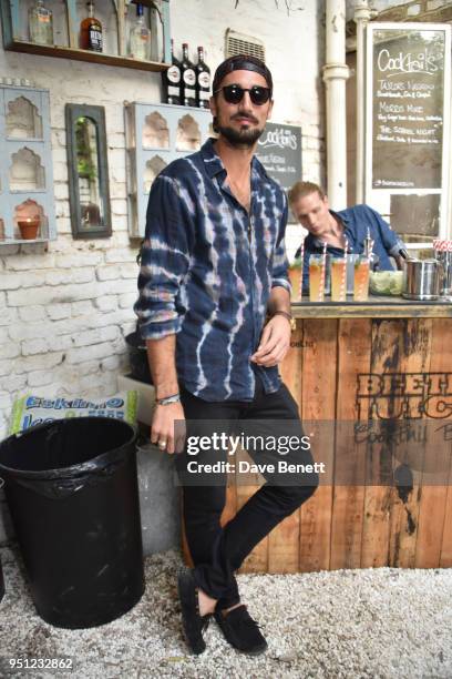 Hugo Taylor attends the Taylor Morris summer pop-up launch party in Notting Hill on April 25, 2018 in London, England.