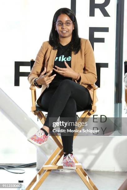 Jhanvi Shriram attends "Future of Film - AR We There Yet?" during the 2018 Tribeca Film Festival at Spring Studios on April 25, 2018 in New York City.