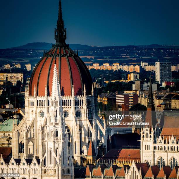 houses of parliament city view budapest - beautiful blue danube stock pictures, royalty-free photos & images