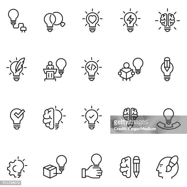 kreative symbole - idee stock-grafiken, -clipart, -cartoons und -symbole