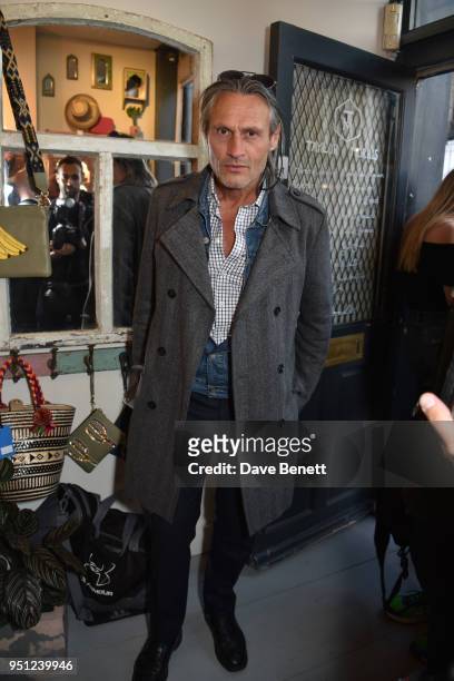 Rob Knighton attends the Taylor Morris summer pop-up launch party in Notting Hill on April 25, 2018 in London, England.