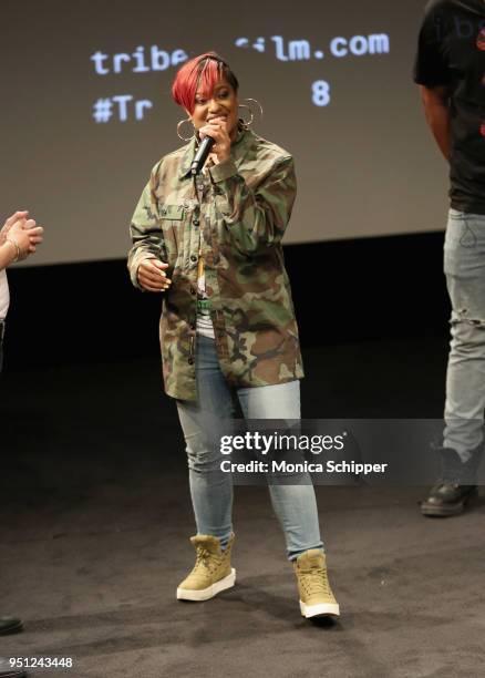 Rapsody attends the "Future of Film" during the 2018 Tribeca Film Festival at Spring Studios on April 25, 2018 in New York City.