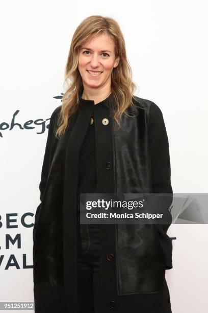 Madeleine Sackler attends the screening of "It's A Hard Truth Ain't It" during the 2018 Tribeca Film Festival at SVA Theatre on April 25, 2018 in New...