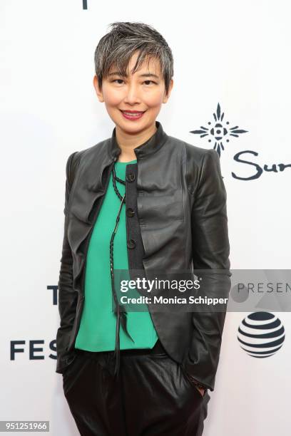 Sharon Chang attends the screening of "It's A Hard Truth Ain't It" during the 2018 Tribeca Film Festival at SVA Theatre on April 25, 2018 in New York...