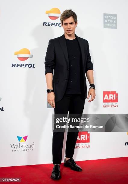 Carlos Baute attends the ARI Awards photocall 2018 on April 25, 2018 in Madrid, Spain.