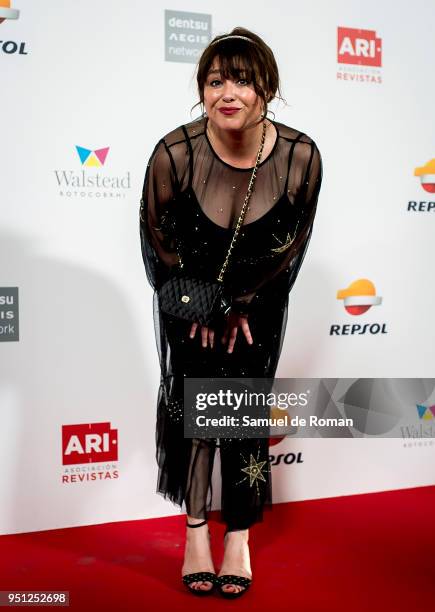 Minerva Piquero attends the ARI Awards photocall 2018 on April 25, 2018 in Madrid, Spain.