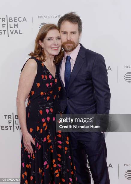 Director Susanna White and Sam Rockwell attend the Screening of "Woman Walks Ahead" - 2018 Tribeca Film Festival at BMCC Tribeca PAC on April 25,...