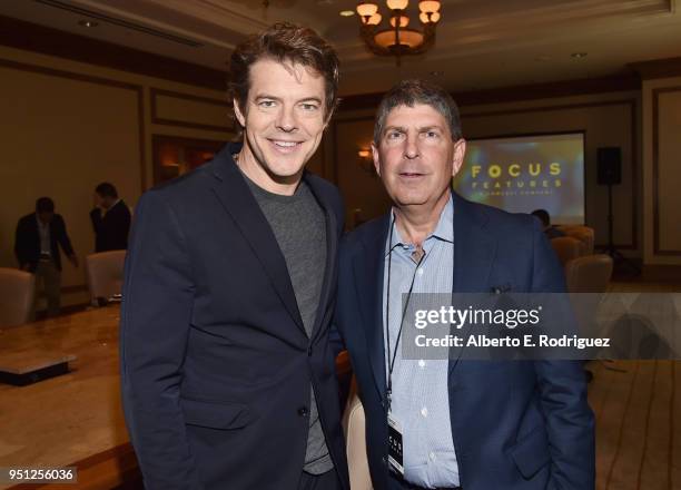 Producer Jason Blum and Chairman, Universal Filmed Entertainment Group, Jeff Shell attend the CinemaCon 2018- Focus Features Presentation at Caesars...