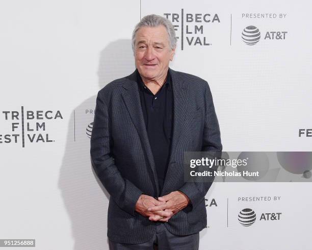 Robert De Niro attends the Screening of "Woman Walks Ahead" - 2018 Tribeca Film Festival at BMCC Tribeca PAC on April 25, 2018 in New York City.