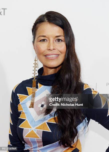 Actor Rulan Tangen attends the Screening of "Woman Walks Ahead" - 2018 Tribeca Film Festival at BMCC Tribeca PAC on April 25, 2018 in New York City.