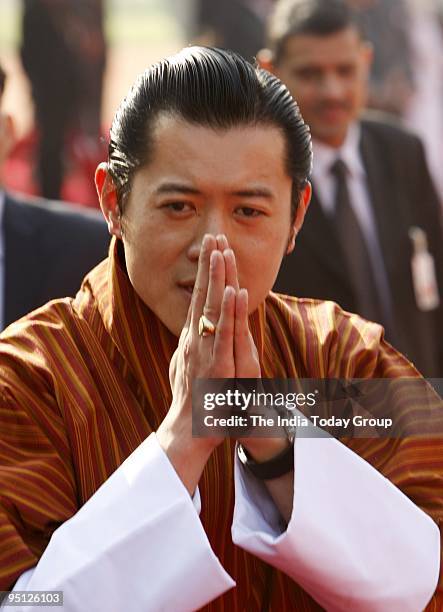 Jigme Khesar Namgyel Wangchuck, King of Bhutan at Rashtrapati Bhawan in New Delhi on Tuesday, December 22, 2009.