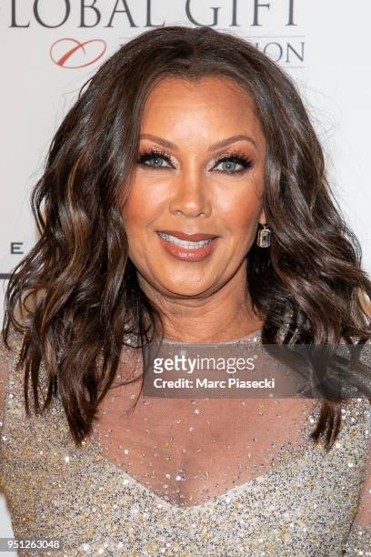 Actress Vanessa Williams attends the Global Gift Gala at Four Seasons Hotel George V on April 25, 2018 in Paris, France.