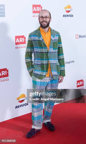 Tristan Ramirez attends the ARI awards on April 25, 2018 in Madrid, Spain.