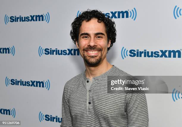 Musician/composer Alex Lacamoire visits SiriusXM Studios on April 25, 2018 in New York City.