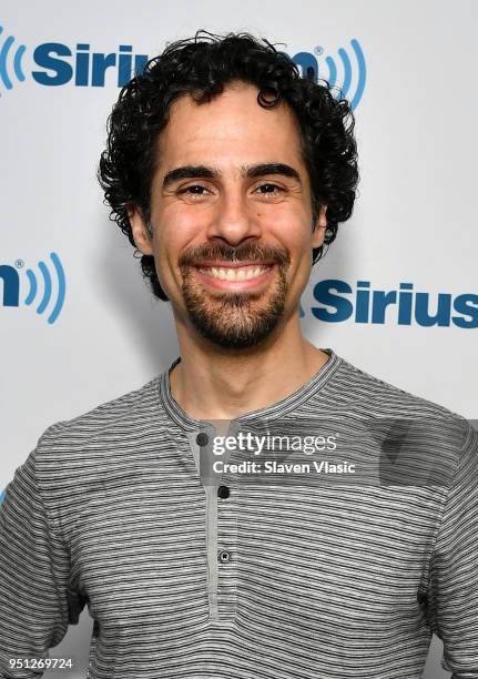 Musician/composer Alex Lacamoire visits SiriusXM Studios on April 25, 2018 in New York City.