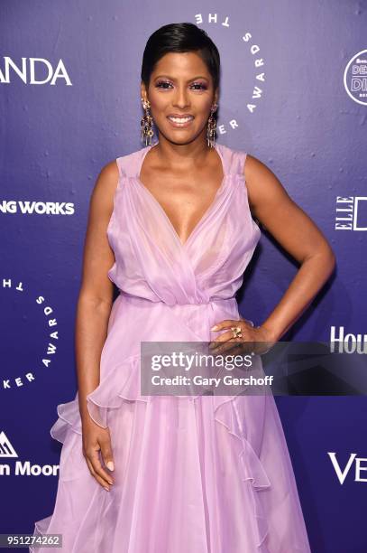 Dinner Committee member Tamron Hall attends the Housing Works' Groundbreaker Awards at Metropolitan Pavilion on April 25, 2018 in New York City.