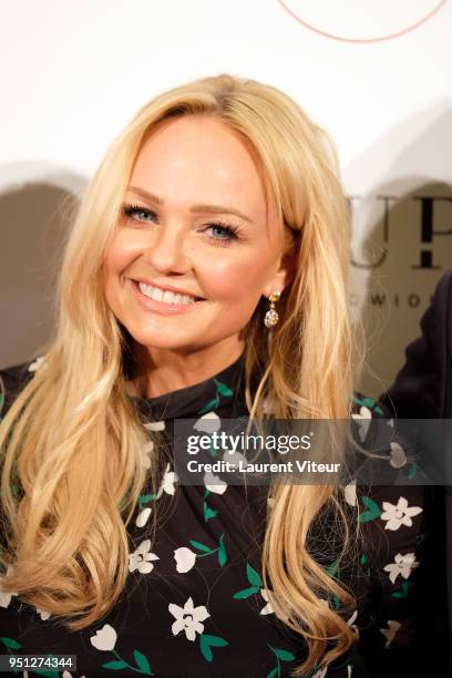 Emma Bunton attends "Global Gift Gala Paris 2018 at Four Seasons Hotel George V on April 25, 2018 in Paris, France.