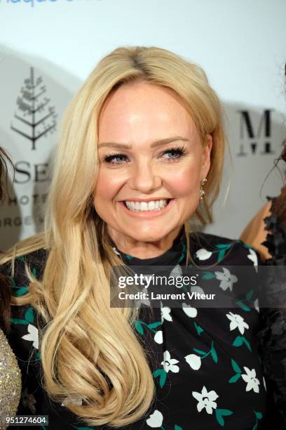 Emma Bunton attends "Global Gift Gala Paris 2018 at Four Seasons Hotel George V on April 25, 2018 in Paris, France.