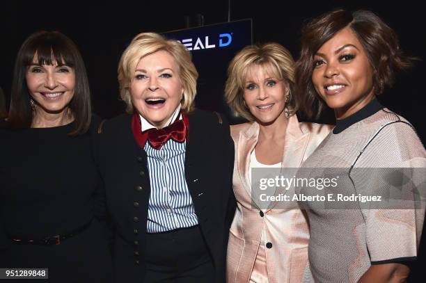 Actors Mary Steenburgen, Candice Bergen, Jane Fonda and Taraji P. Henson attend the CinemaCon 2018 Paramount Pictures Presentation Highlighting Its...