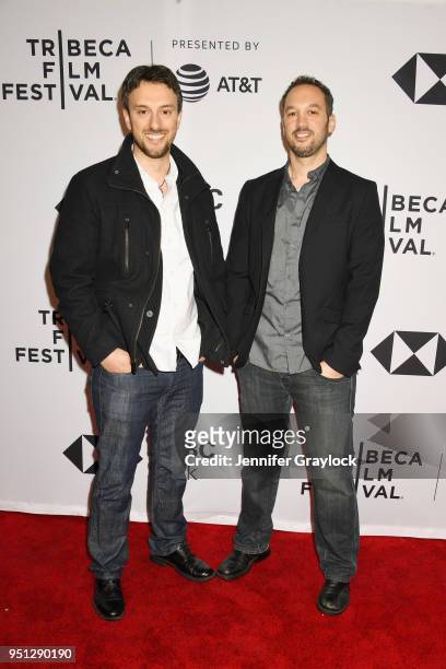 Directors Michael Zimbalist and Jeff Zimbalist attend as Fox Sports Digital premieres the five-part soccer docu-series "Phenoms" at Tribeca Film...