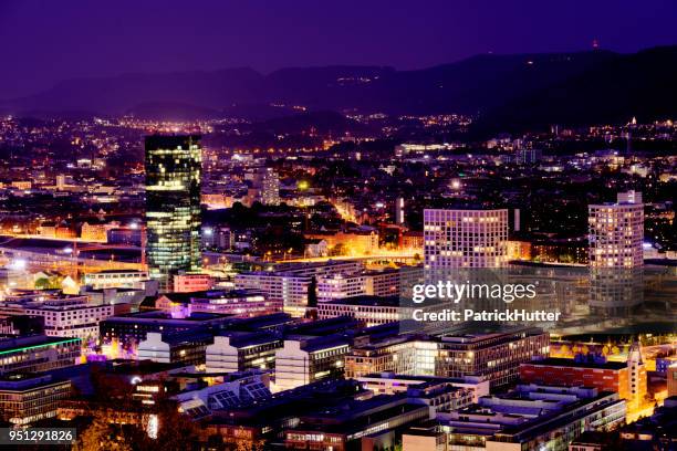 city of zurich - limmat river stock pictures, royalty-free photos & images