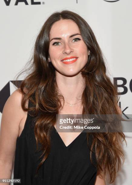 Rachel Bonnetta attends the screening of "Phenoms: Goalkeepers" during the 2018 Tribeca Film Festival at SVA Theatre on April 25, 2018 in New York...