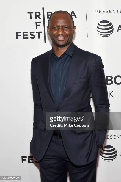Patrick Vieira attends the screening of "Phenoms: Goalkeepers" during the 2018 Tribeca Film Festival at SVA Theatre on April 25, 2018 in New York...