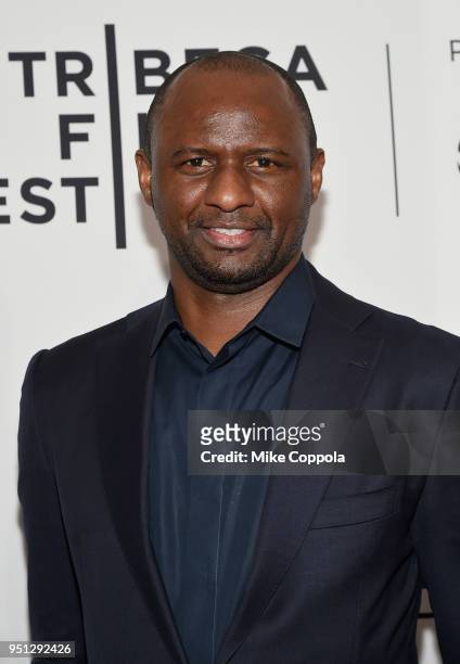 Patrick Vieira attends the screening of "Phenoms: Goalkeepers" during the 2018 Tribeca Film Festival at SVA Theatre on April 25, 2018 in New York...