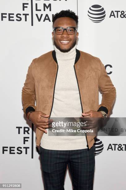 Rodney Wallace attends the screening of "Phenoms: Goalkeepers" during the 2018 Tribeca Film Festival at SVA Theatre on April 25, 2018 in New York...