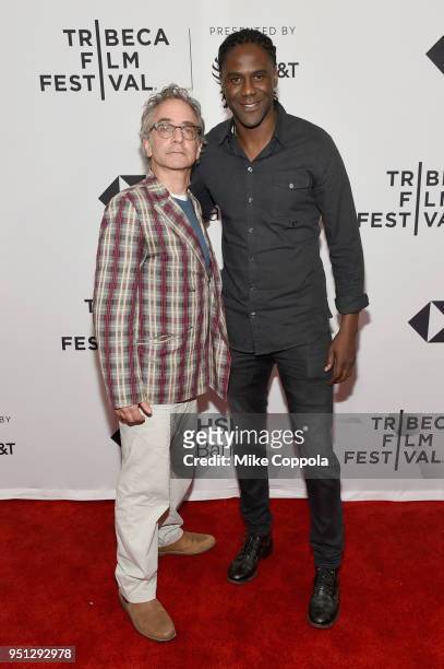 David Worthen Brooks and Mario Melchiot attend the screening of "Phenoms: Goalkeepers" during the 2018 Tribeca Film Festival at SVA Theatre on April...