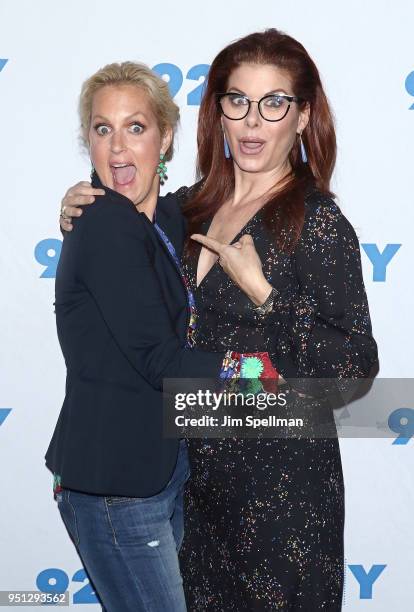 Actresses Ali Wentworth and Debra Messing attend a conversation at 92nd Street Y on April 25, 2018 in New York City.