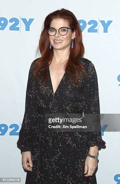 Actress Debra Messing attends a conversation at 92nd Street Y on April 25, 2018 in New York City.