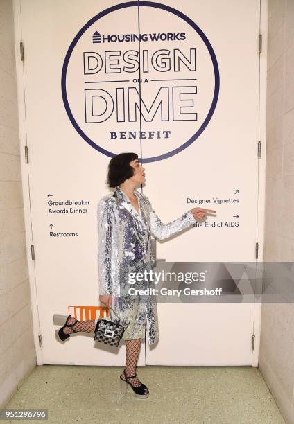 Board Member actress Mia Moretti attends the Housing Works' Groundbreaker Awards at Metropolitan Pavilion on April 25, 2018 in New York City.