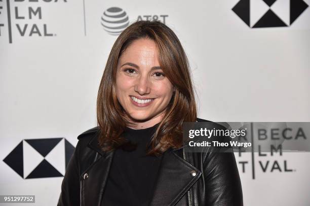 Michelle Chidoni attends "Tiny Shoulders: Rethinking Barbie" - 2018 Tribeca Film Festival at Spring Studios on April 25, 2018 in New York City.