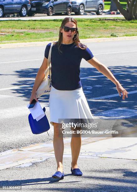 Jennifer Garner is seen on April 25, 2018 in Los Angeles, California.