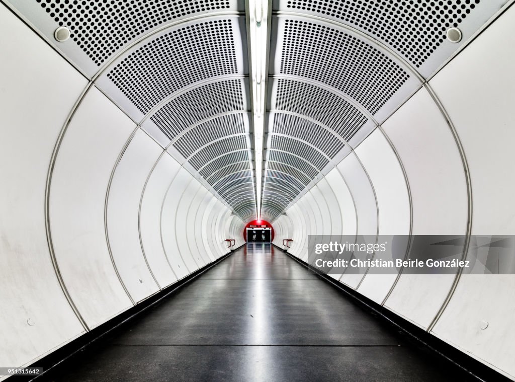 Subway Tunnel with Concentric Circles