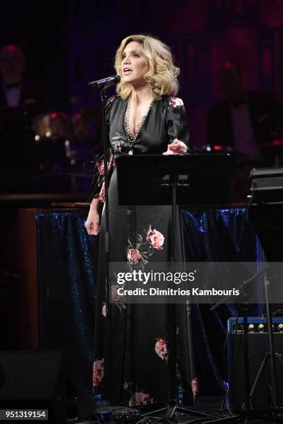 Alison Krauss performs onstage during the Brooks Brothers Bicentennial Celebration at Jazz At Lincoln Center on April 25, 2018 in New York City.