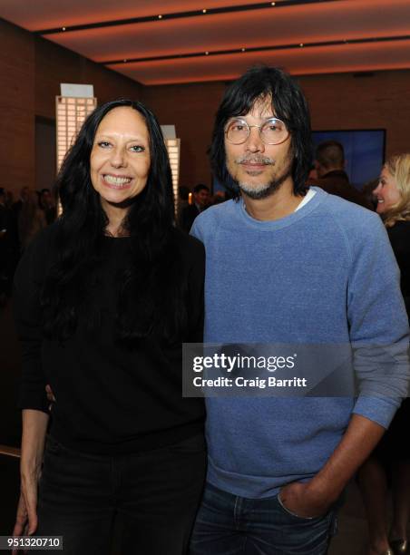 Inez Van Lamsweerde and Vinoodh Matadin attend the opening of The XI Gallery With Bjarke Ingels, Es Devlin and Helene & Ziel Feldman on April 25,...