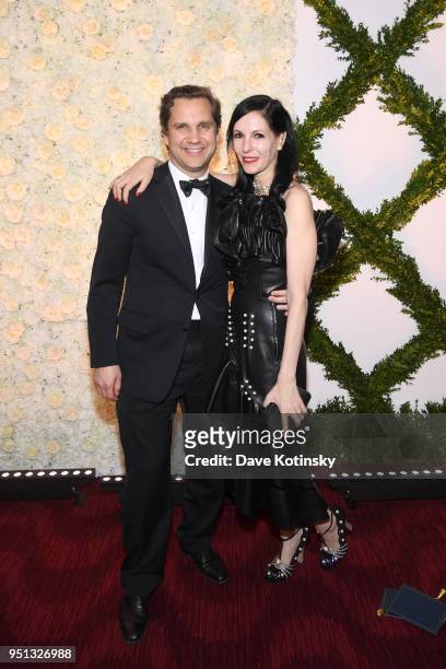 Harry Kargman and Jill Kargman attend the Brooks Brothers Bicentennial Celebration at Jazz At Lincoln Center on April 25, 2018 in New York City.