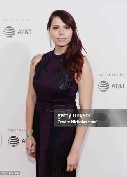 Producer Erika Olde attends the Screening of "Woman Walks Ahead" - 2018 Tribeca Film Festival at BMCC Tribeca PAC on April 25, 2018 in New York City.