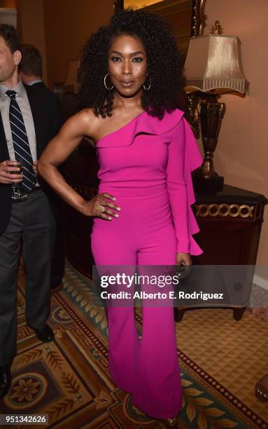 Actor Angela Bassett attends the 2018 Will Rogers Pioneer of the Year Dinner Honoring Tom Cruise at Caesars Palace during CinemaCon, the official...